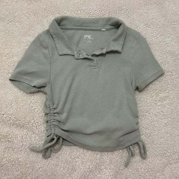 PacSun Collared Crop Top - Picture 1 of 3